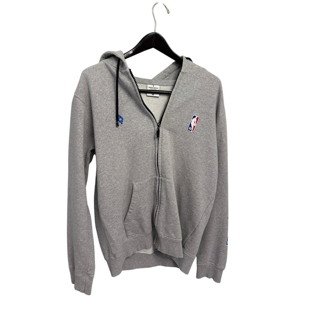 Marcelo Burlon County of Milan x NBA collaboration  Grey hoodie Medium Authentic